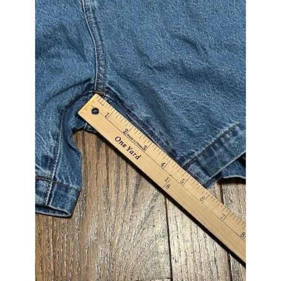 Madewell The Harlow Shorts Medium Wash Denim Jean Pleated Front Blue Size 31 NEW - Picture 2 of 8